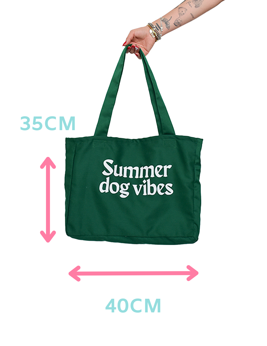SUMMER DOG VIBES | Tote Bag Dog Mom Accesories
