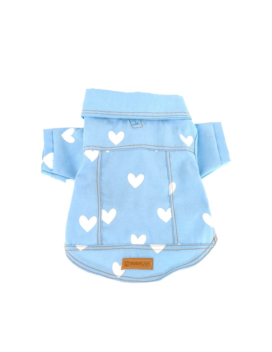 SKY BLUE DENIM HEART | Jacket