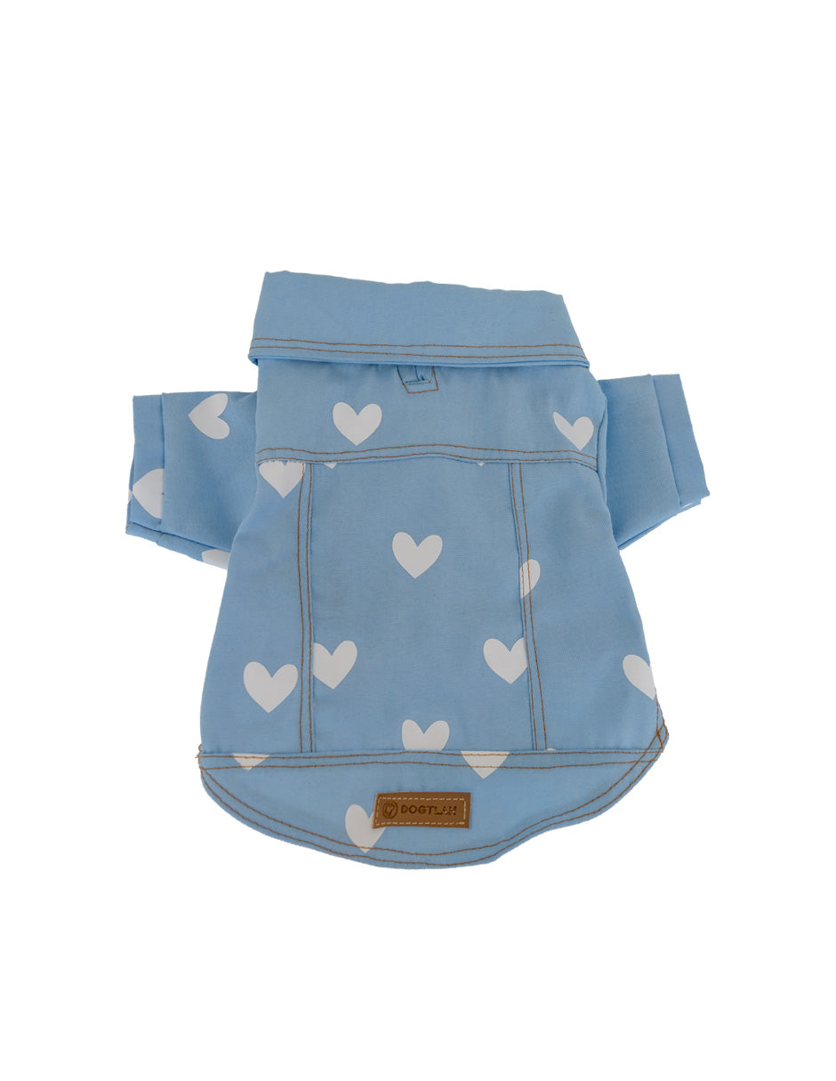 SKY BLUE DENIM HEART | Jacket