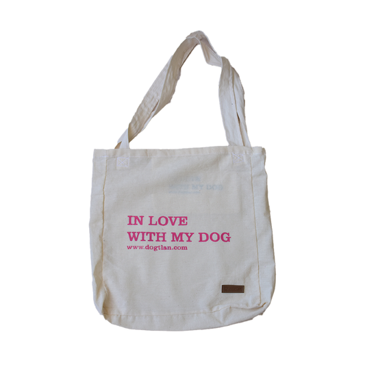 TOTE BAG IN LOVE WITH MY DOG | Dog mom accesorios